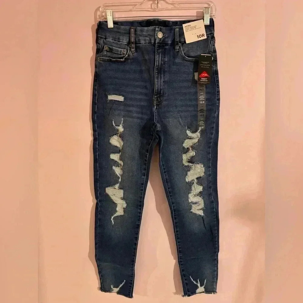 NWT Aeropostale Size 10R Super High Rise Curvy Jegging